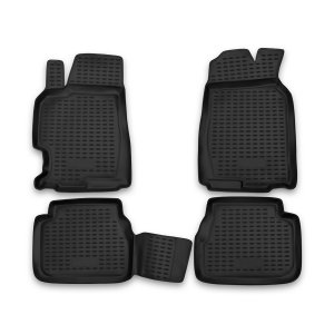 Mazda 6 Floor Mats - Omac - Rubber TPE - Black - '03-'08
